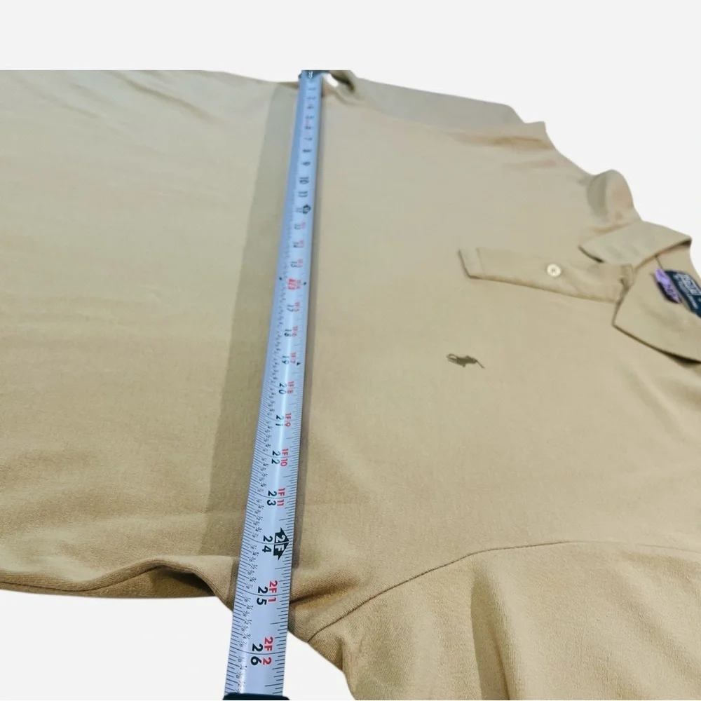 Polo Ralph Lauren Polo Shirt, Men’s, 100% cotton,‎ Short-Sleeve, Color Beige, XL